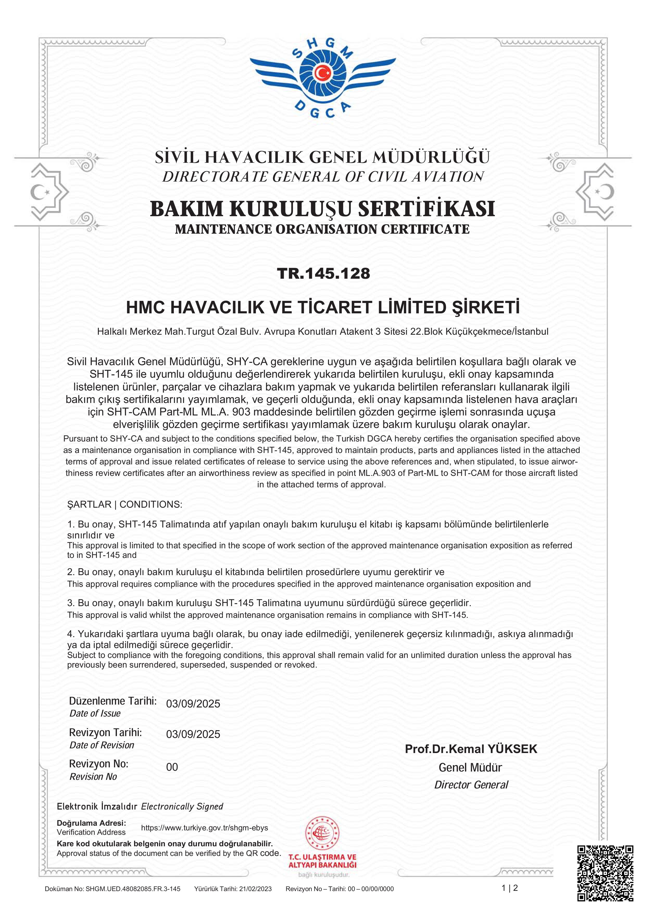 EASA Part 145 Approval